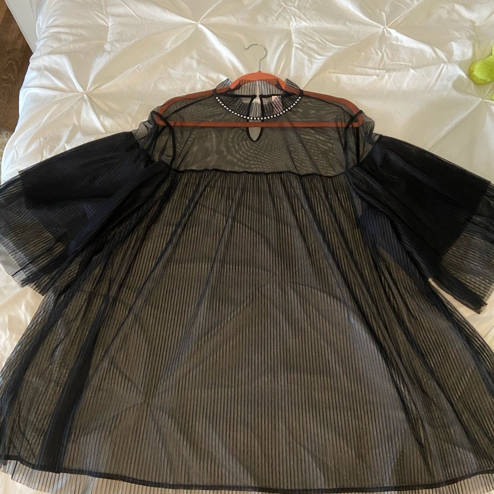 Victoria’s Secret babydoll sheer pleated dress